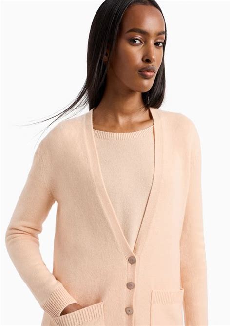 Langer Cardigan Aus Kaschmir GIORGIO ARMANI Damen