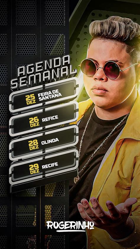 Motion Flyer Agenda Semanal MC Rogerinho Story Social Media After