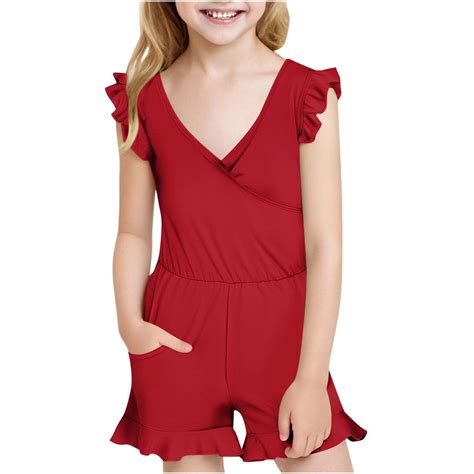 One Piece Shorts Jumpsuit New Swim Suits for Girls 2025 Ruffled Sleeve