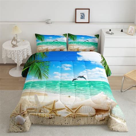 Erosebridal Ocean Themed Bedding Comforter Sets Hawaiian