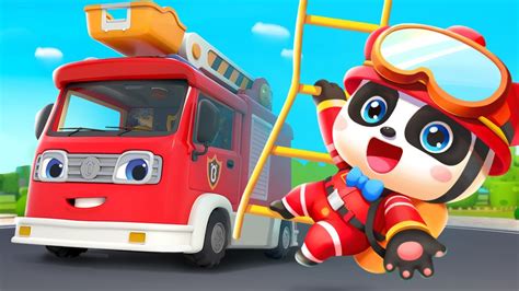 Monster Fire Truck Super Rescue Team Car Cartoon Cartoon For Kids