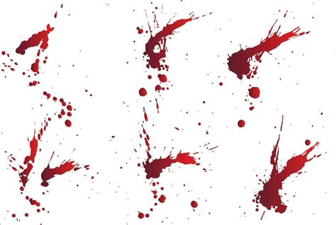 Collection of bloody handprint isolated background 33953477 Vector Art ...