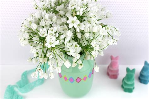 Geometric Painted Flower Vase | Fun Family Crafts