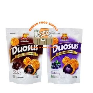 Jual BERKAH DUOSUS KUE SOES KERING 35GR COKELAT BLUEBERRY COKLAT