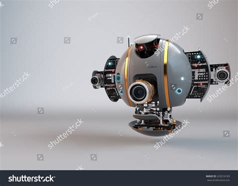 Flying Camera Drone Robot Droid Stock Illustration 223216183 | Shutterstock