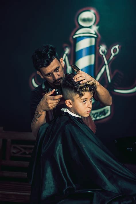 HD wallpaper: Man Brushing Hair, barber, barbershop, blurred background, facial expression ...