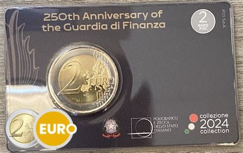 2 Euro Italien 2024 Finanzgarde Stgl Coincard 2eurogedenkmunzen De