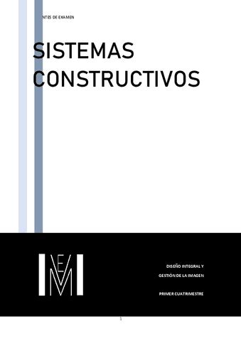 SISTEMAS CONSTRUCTIVOS Apuntes Completos Pdf