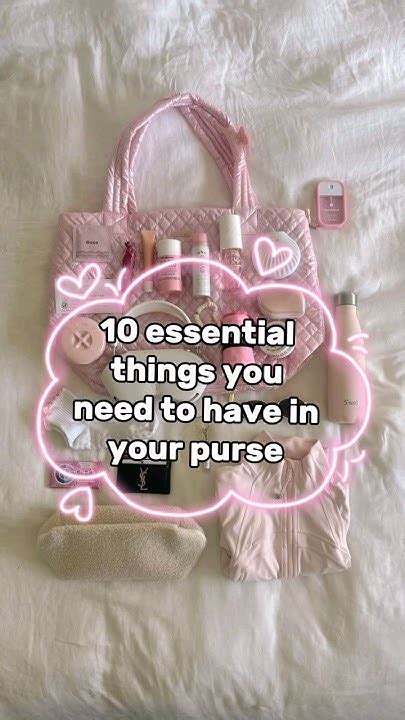 Essential Things Every Girl Should Have In Her Purse Shorts Aesthetic