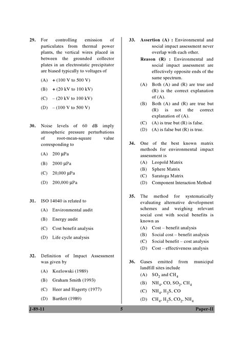 Ugc Net Environmental Science Question Paper Ii June Ugc Net