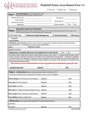 System Access Request Form Fill And Sign Printable Template Online