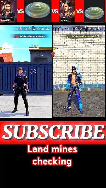 Andrew V S Hayato 🤕free Fire Andrewcharacter Vs Hayato Character Ability Testv Short Freefire