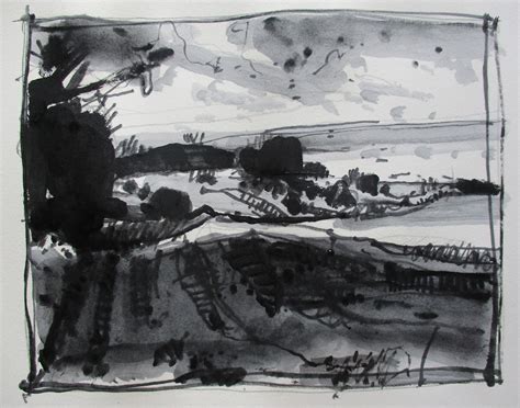 Monochrome Landscape Painting At Explore