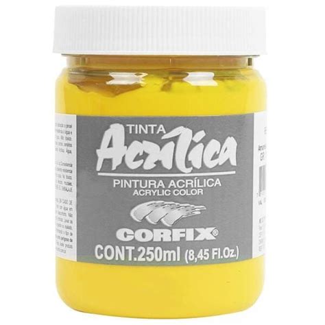 Tinta Acr Lica Corfix Amarelo C Dmio Imit G Ml Madeiramadeira