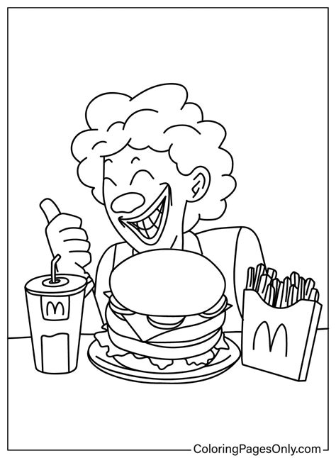 20 Páginas para colorir do McDonald s ColoringPagesOnly