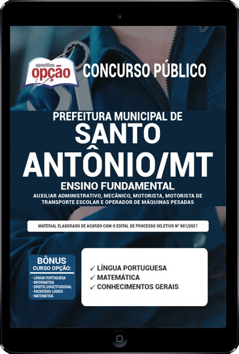 Apostila Prefeitura De Santo Ant Nio Do Leste Mt Em Pdf Ensino