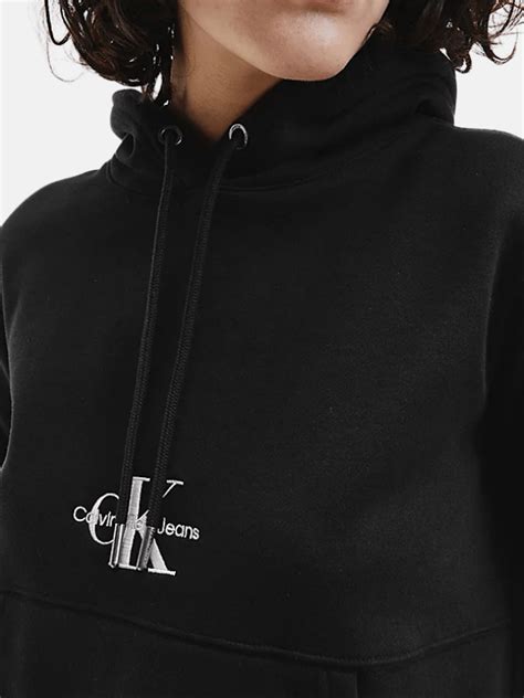 Calvin Klein Jeans Monogram Logo Hoodie Felpe Donna Nencini Sport