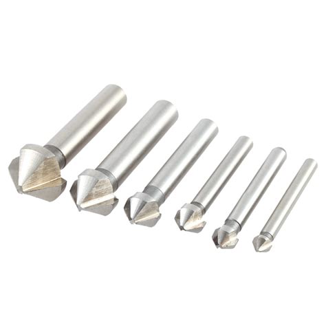 Pcs Set Three Blade Flute Chamfering Bit Professional Chamfering