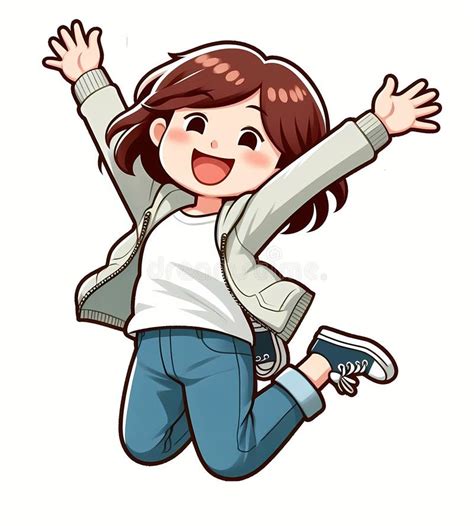 Concept: "Jumping for Joy" Stock Illustration - Illustration of character, happy: 325660777