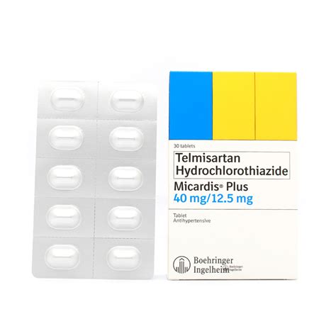 MICARDIS PLUS Telmisartan Hydrochlorothiazide 40mg 12 5mg Tablet 1