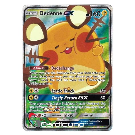 Dedenne Gx A Full Art Unbroken Bonds Pok Mon Trading Card Engl