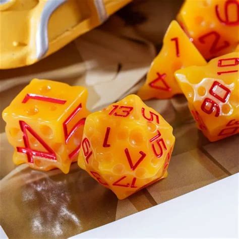 Cheese Dnd Dice Set For Dungeons And Dragons Dice D D Etsy