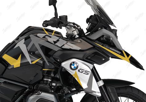 Bmw R Gs Lc Triple Black Spike Yellow Grey Stickers Kit Signature