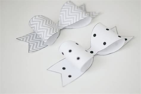 Freebie Friday Printable Paper Bows Ash And Crafts Paper Bow Bow