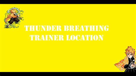 Demonfall Thunder Breathing Trainer Location YouTube