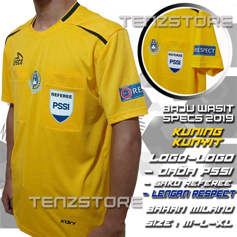 Jual Baju Wasit SPECS 2020 Logo DADA PSSI SAKU REFREE LENGAN