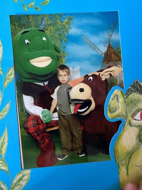 A photo from my childhood with Shrek & Donkey : r/Shrek