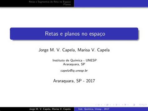 PDF Retas e planos no espaço iq unesp br Retas e Segmentos de