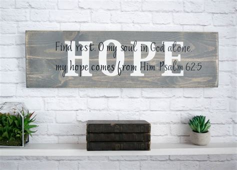 Christian Wood Sign Bible Verse Wall Art Scripture Wall Etsy