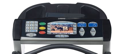 Landice L770 Club Pro Trainer Treadmill Review Console