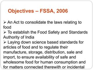 Food Safety Standard Act Ppt