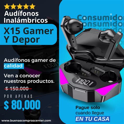 Audífonos Inalámbricos X15 Gamer Y Depor