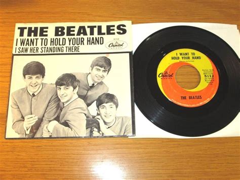 Original Beatles 45 Rpm Wpic Sleeve Capitol 5112 I Want To Hold