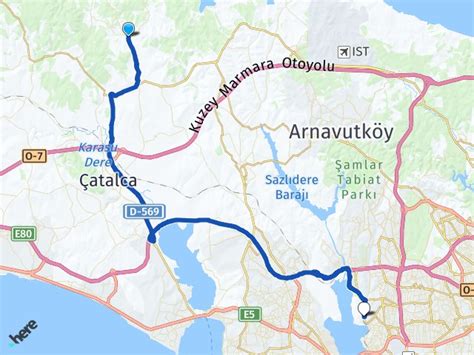 Atalca Da Yenice Halkal Tren Gar Aras Ka Km Yol Tarifi