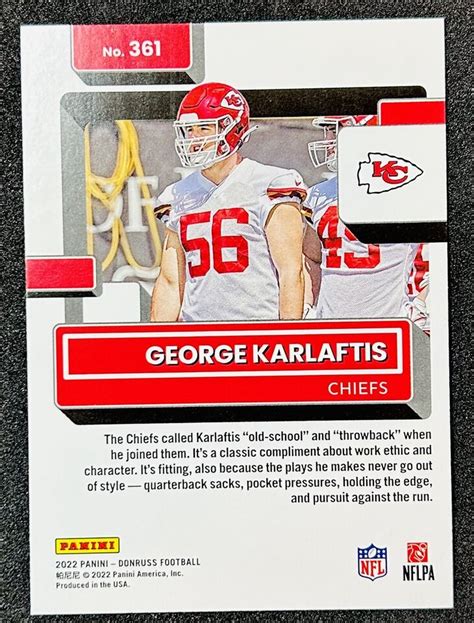 2022 Donruss Hyper Press Proof George Karlaftis SSP Chiefs Stud EBay