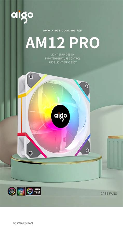 Aigo Am Pro Rgb Fan Ventoinha Pc Mm Computer Case Fan Kit Water