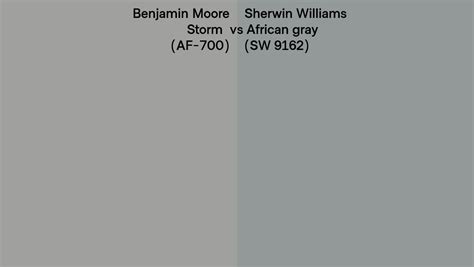 Benjamin Moore Storm Af 700 Vs Sherwin Williams African Gray Sw 9162