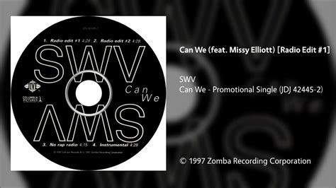 Swv Can We Feat Missy Elliott [radio Edit 1] Youtube