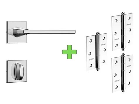 Fechadura Porta De Banheiro Stam Classic Roseta Quadrada Inox