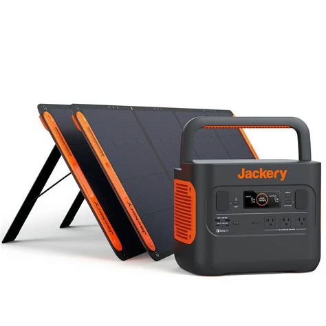 Jackery 2200-Watt Push Button Start Output Solar Generator 2000 Pro w/2 ...