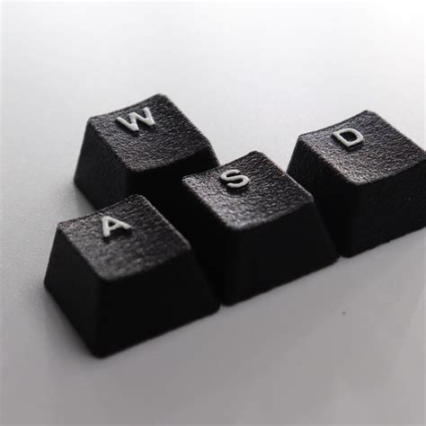 Wasd Rubber Textured Keycaps Etsy