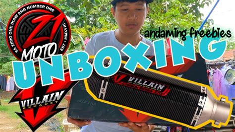 Unboxing Villain Exhaust Muffler Carbon Series Villain