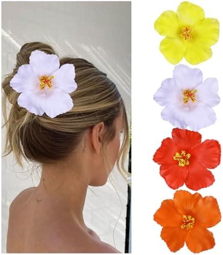 Amazon Pcs Hawaiian Women S Hair Accessories Artificial