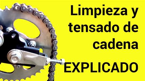 C Mo Limpiar Y Tensar La Cadena De Tu Moto Explicado Youtube