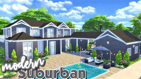 Modern Suburban House Sims 4