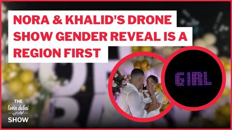 Nora Khalid S Drone Show Gender Reveal Is A Region First YouTube